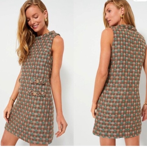 Tuckernuck Neopolian Tweed Sleeveless Jackie Dress M - Picture 3 of 7